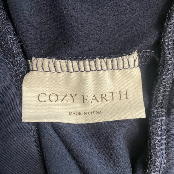 Cozy Earth Navy Blue Jogger Pants Pull On Small Bamboo Blend - Picture 5 of 6